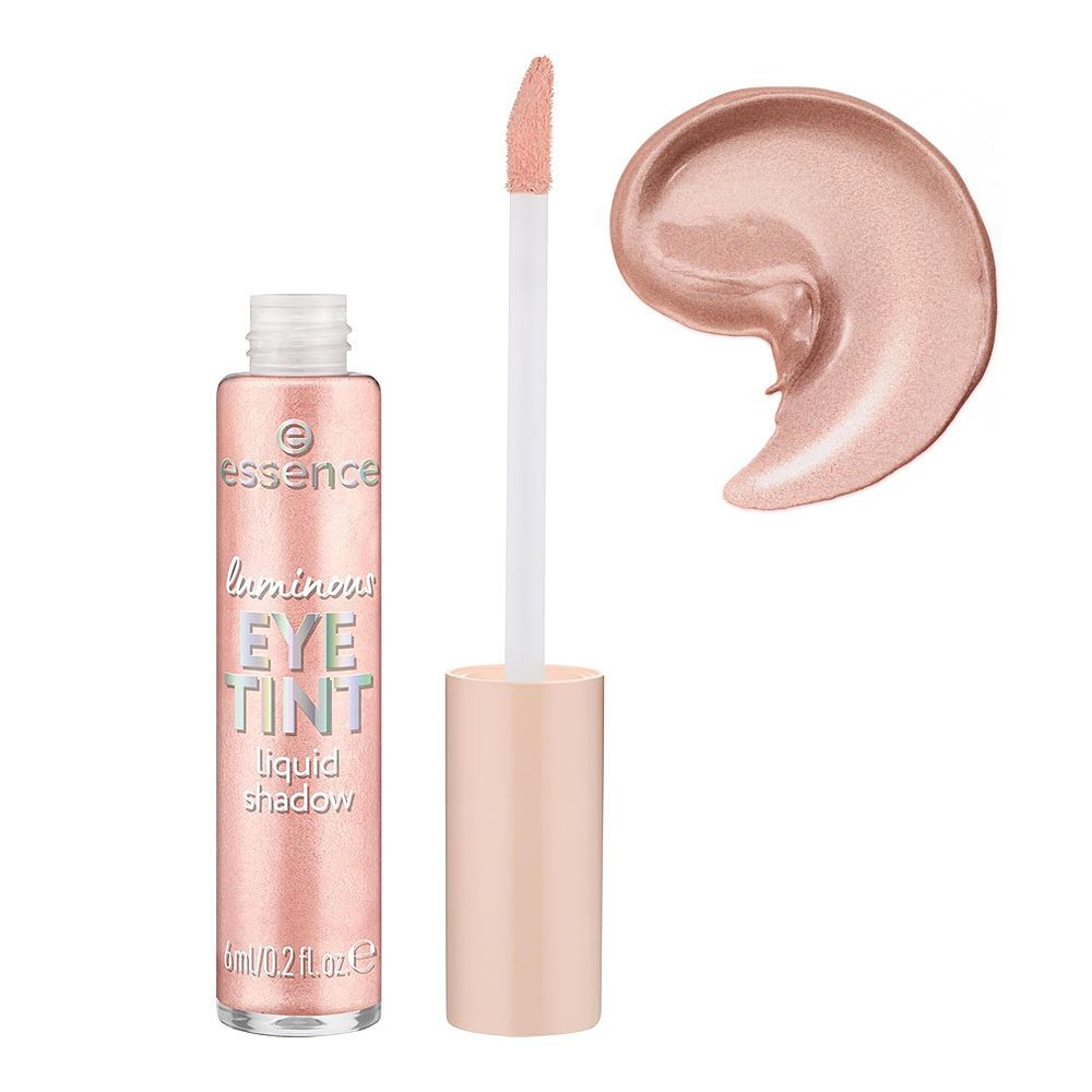 Essence Luminous Eye Tint Liquid Eyeshadow, 6ml, 01 Dazzling Rose - Front View