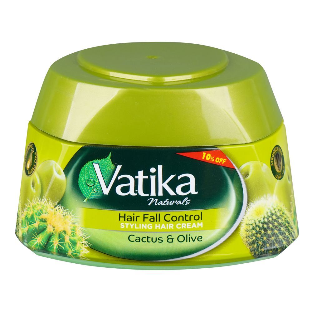 Vatika Cactus & Olive Hair Fall Control Cream, 125ml - Front View