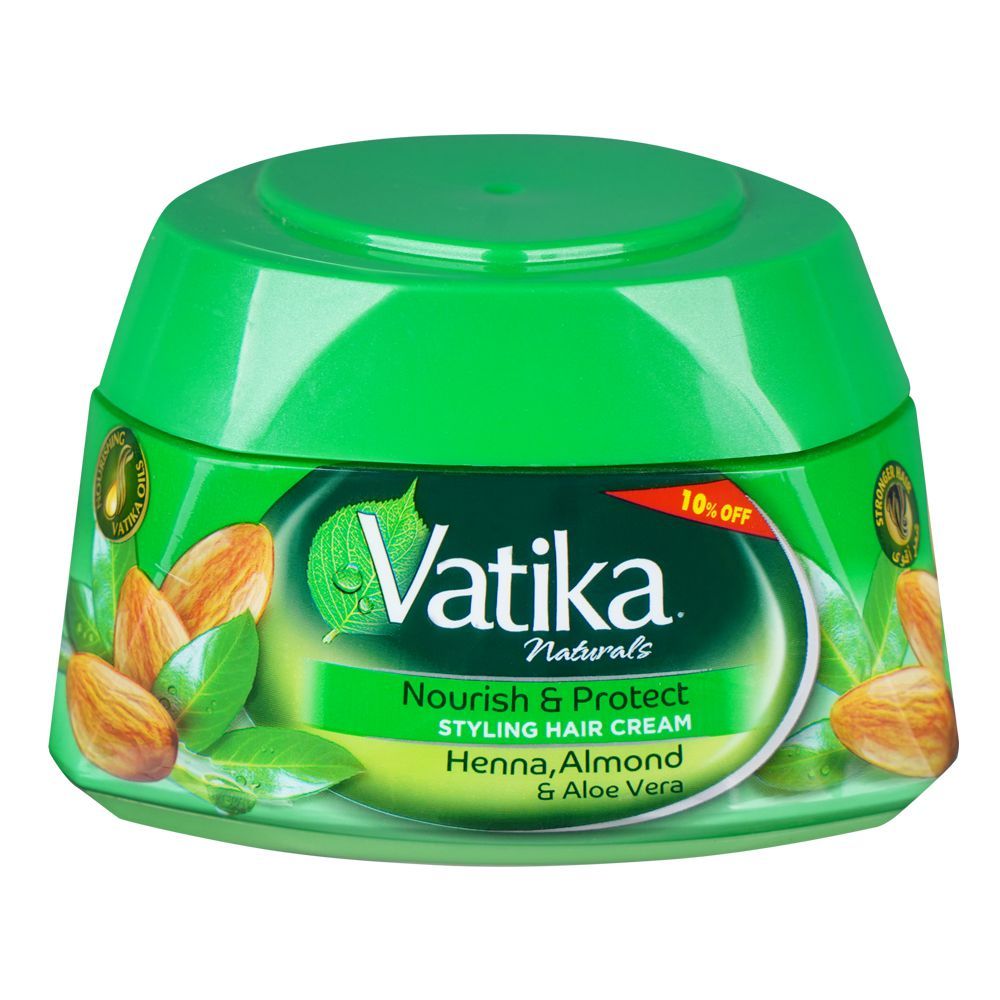 Vatika Henna, Almond & Aloe Vera Nourishing Hair Cream, 125ml - Front View