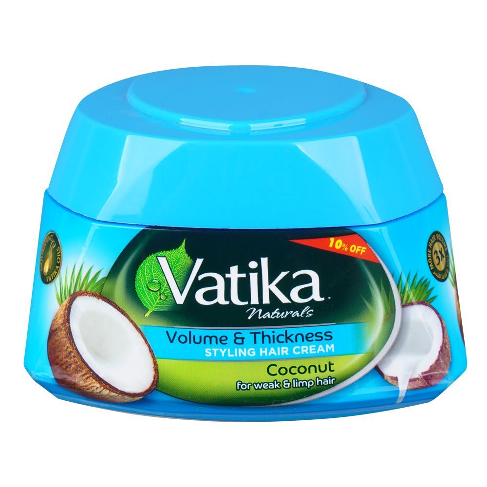 Vatika Coconut Hair Cream, For Volume & Thickness, 125ml - Front View