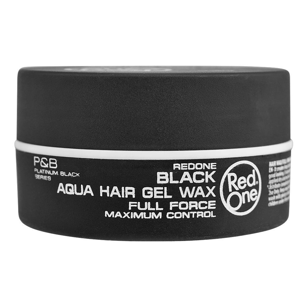 Red One Black Aqua Hair Gel Wax, 150ml - Front View