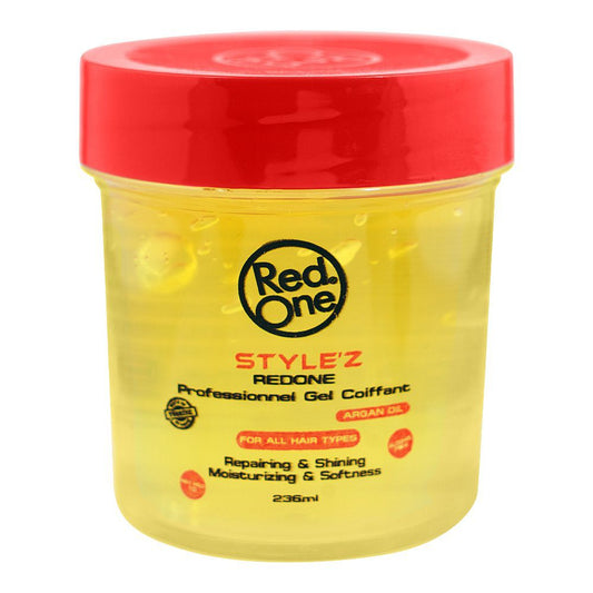 Redone Style'z Professional Hair Gel With Argan Oil, For All Hair Types, 236ml - Front View