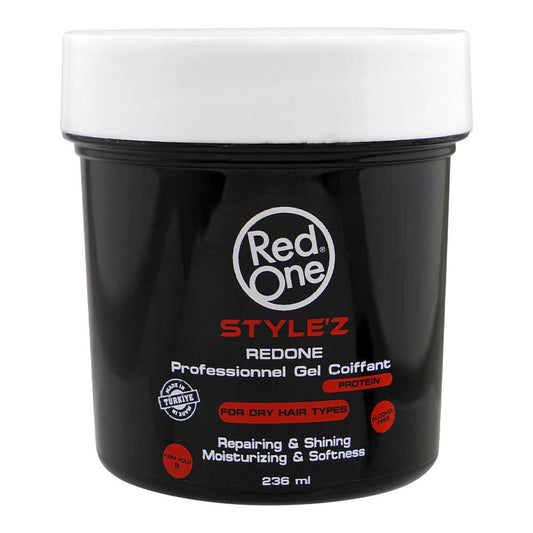 Redone Style'z Professional Hair Gel With Protein, For Dry Hair, 236ml - Front View