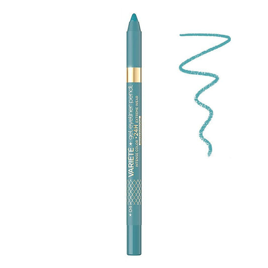 Eveline Waterproof Variete Gel Eyeliner Pencil, 04 Lagoon -  Front View