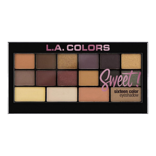 L.A. Girl Sweet! Eyeshadow Palette, 16 Shades, C30468 Seductive - Front View