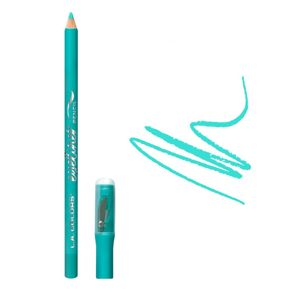 L.A. Colors Eyeliner Pencil With Sharpener, 1.8g, CP623 Teal -  Front View