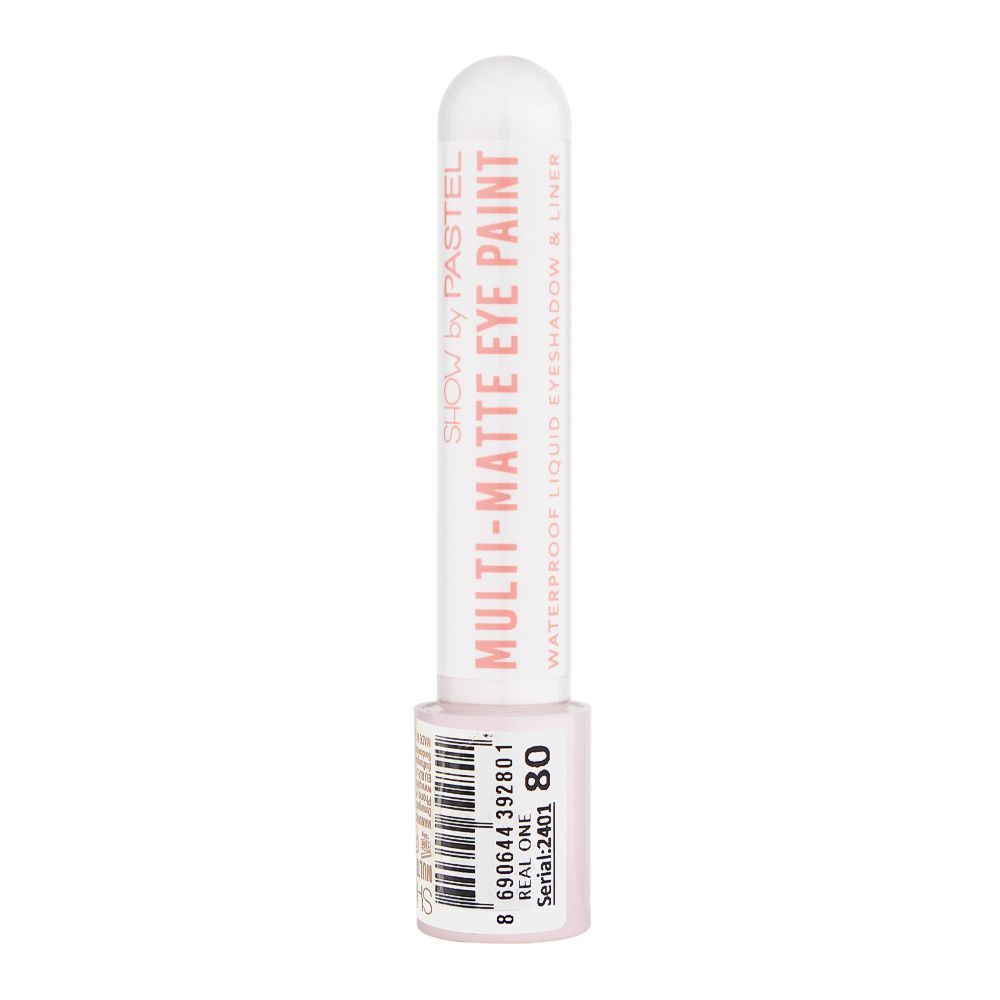 Pastel Multi-Matte Eye Paint Waterproof Liquid Eyeshadow & Eyeliner, 4.2ml, No. 80 - Front View