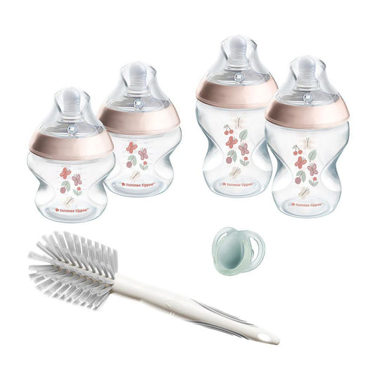 Tommee Tippee Natural Start Newborn Starter Set, For 0 Months+, 6-Pack, 423919 - Front View