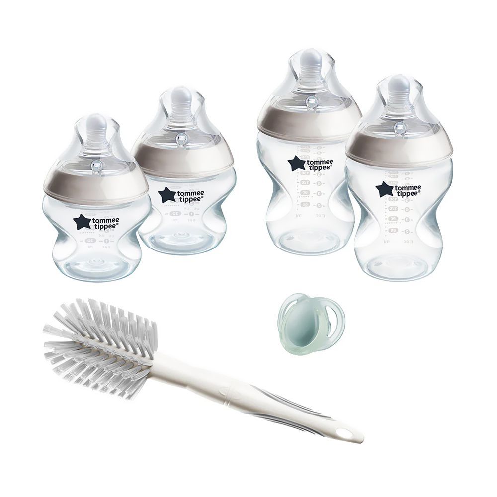 Tommee Tippee Natural Start Newborn Starter Set, For 0 Months+, 6-Pack, 423917 - Front View