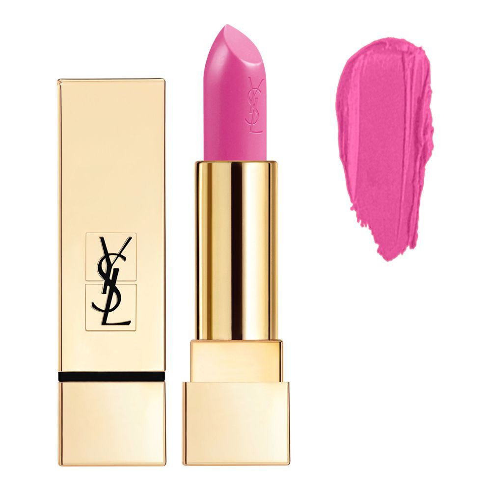 Yves Saint Laurent Rouge Pur Couture Satiny Radiance Lipstick, 3.8g, 19 Le Fuchsia - Front View