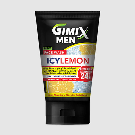 Gimix Men Icy Lemon Face Wash 100ml -  Front View