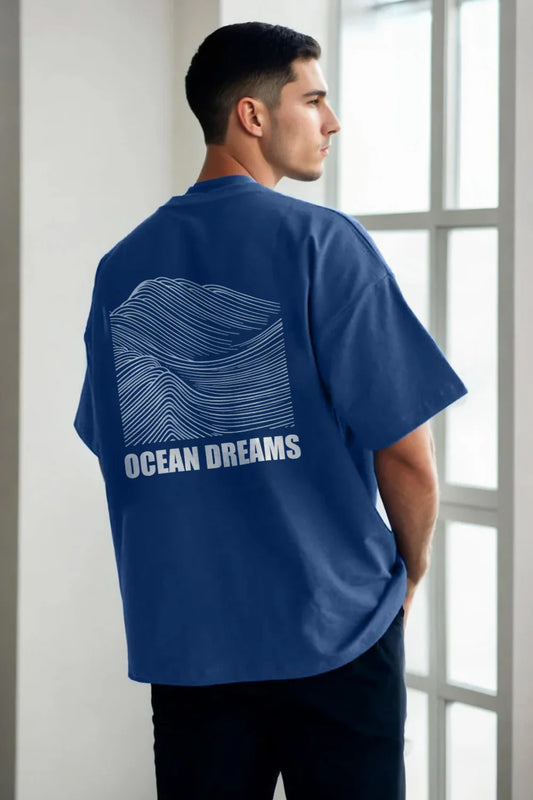 Ocean Dreams Oversized Printed T-Shirt