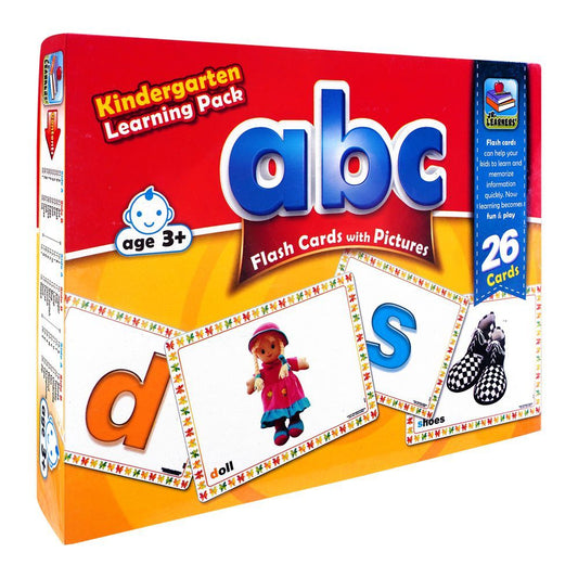 Jr. Learners Flash Card With Pictures Large Abc, For 3+ Years