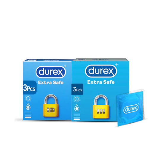 Bundle - Pack of 2 - Durex Extra Safe 3's Condoms