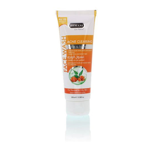 Hemani Acne Clearing Face Wash With Neem & Turmeric 100ml -  Front View