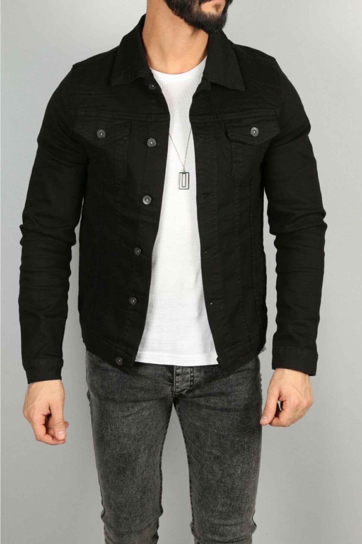 Mens jeans jacket sale best sale