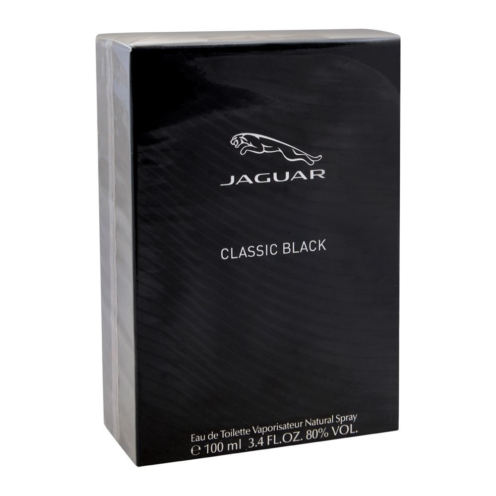 Jaguar Classic Black Eau De Toilette, Fragrance For Men, 100ml