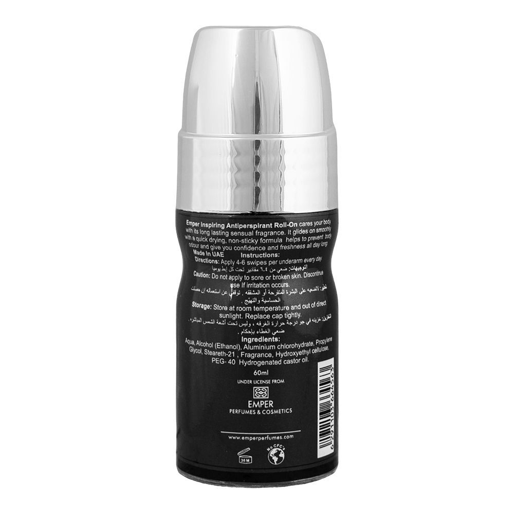 Memories Pour Homme Emper Roll On, For Men, Anti-Persistent, 60ml