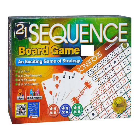 2-In-1 Sequence/12 Tehni Board Game, For 7+ Years