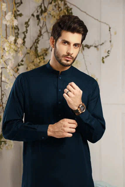 Cerulean Charm: Persian Blue Shalwar Kameez Set