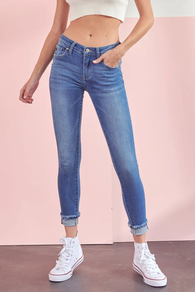 Kennedy Mid Rise Ankle Skinny Jeans