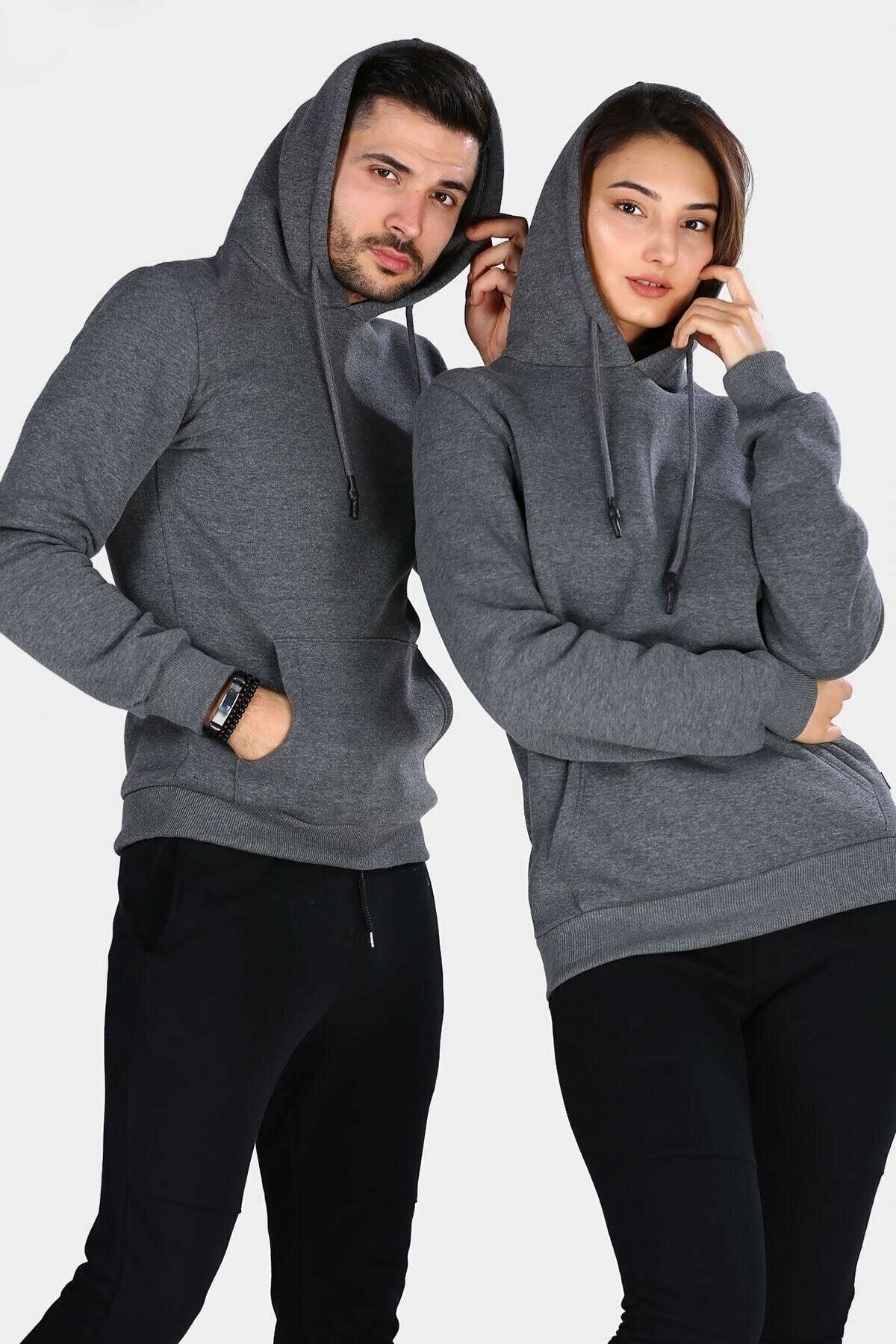 Pack of 2 Couple Hoodie Basic Plain