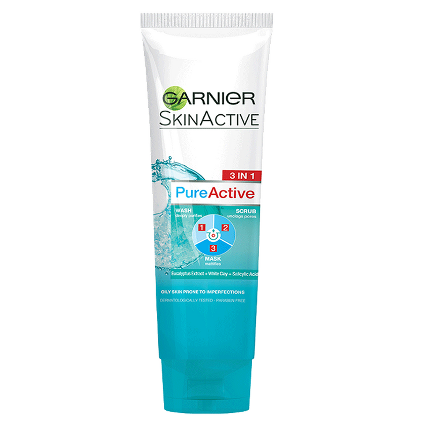 Garnier Pure Active Pak 3-In-1 100Ml -  Front View