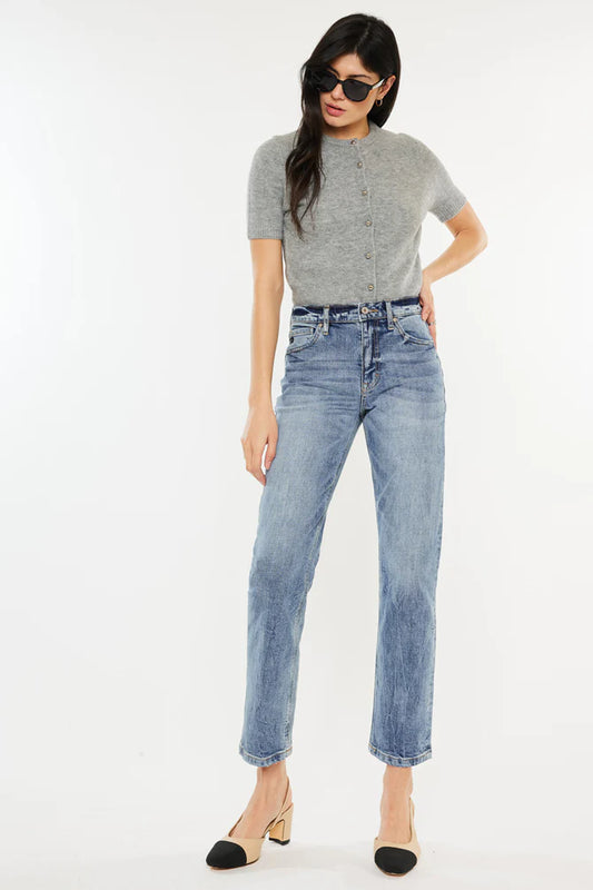 Tilda High Rise Slim Straight Leg Jeans