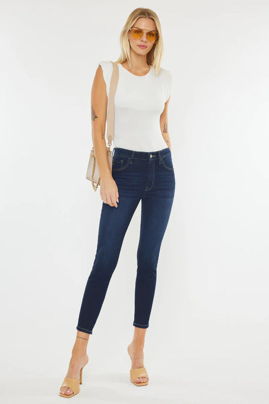 Teegan High Rise Cropped Skinny Jeans