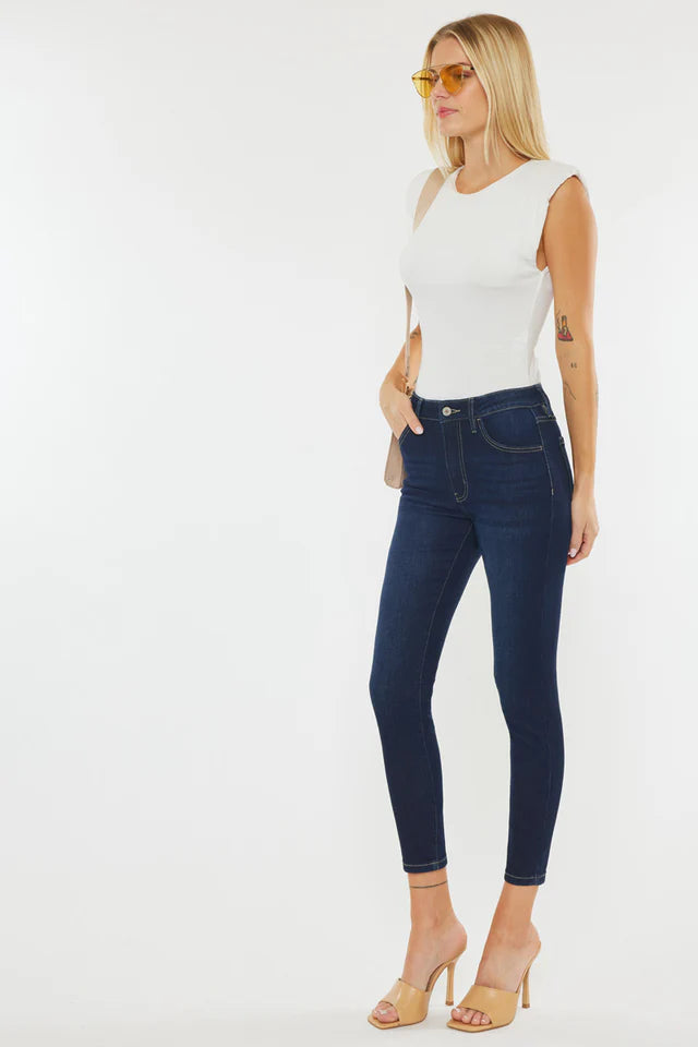 Teegan High Rise Cropped Skinny Jeans