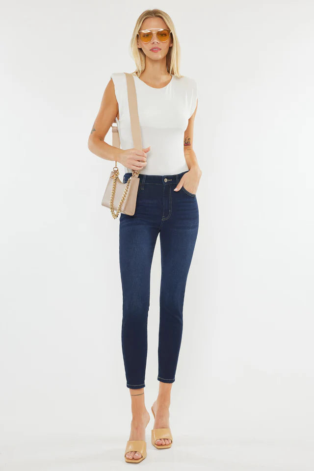 Teegan High Rise Cropped Skinny Jeans