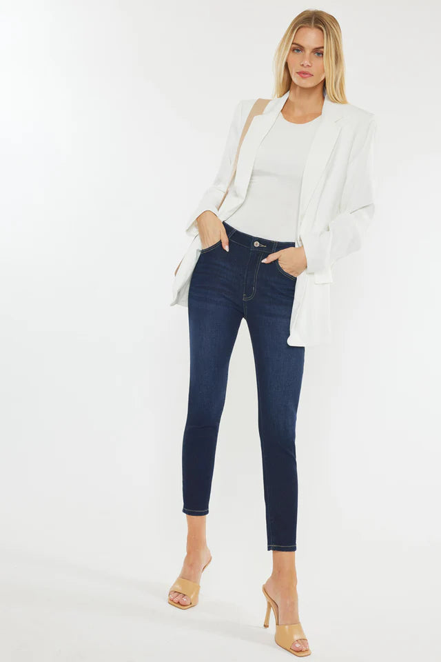 Teegan High Rise Cropped Skinny Jeans