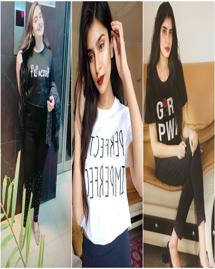 Pack Of 3 - Cotton Printed Crop T-Shirts For Women - Front View - AceCart