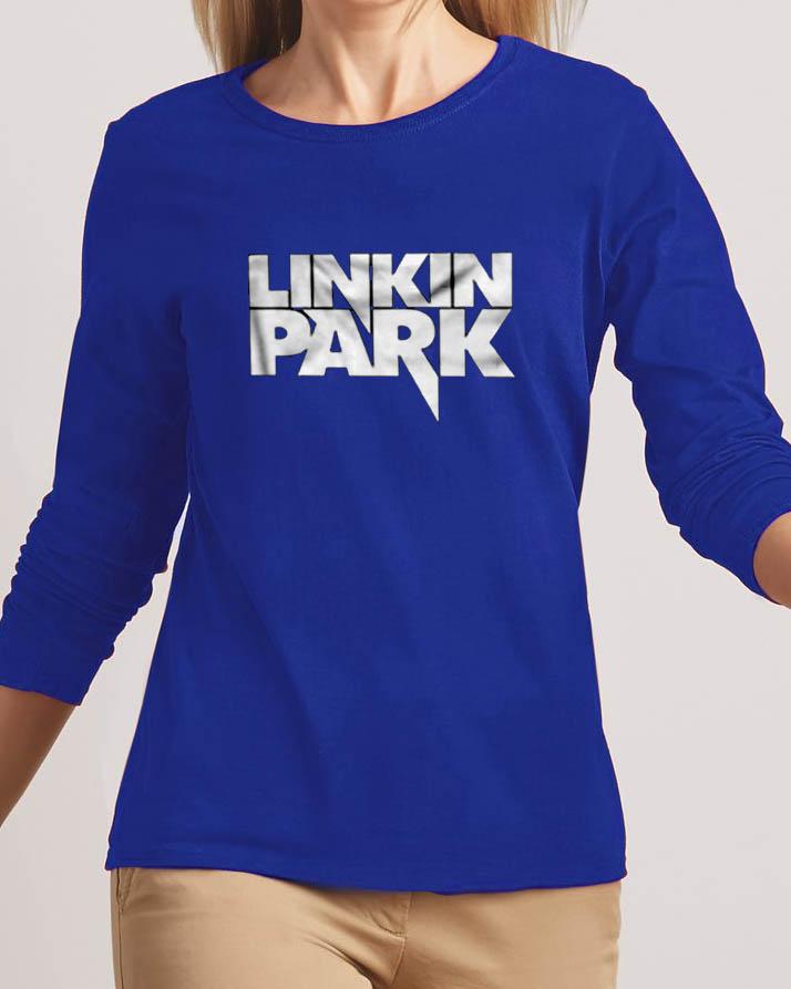 Linkin Park New Fashion Royal High Graphic Round Neck T-shirt - Front View - AceCart