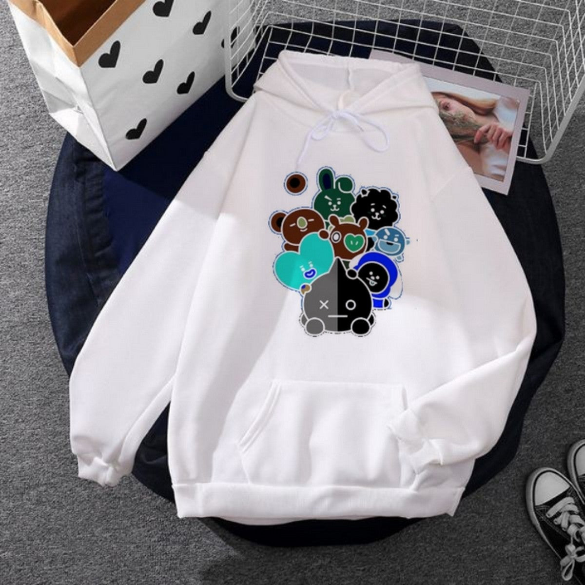 BT21 K-Pop BTS ARMY Hoodie Jacket Customized High Quality BTS Hoodie