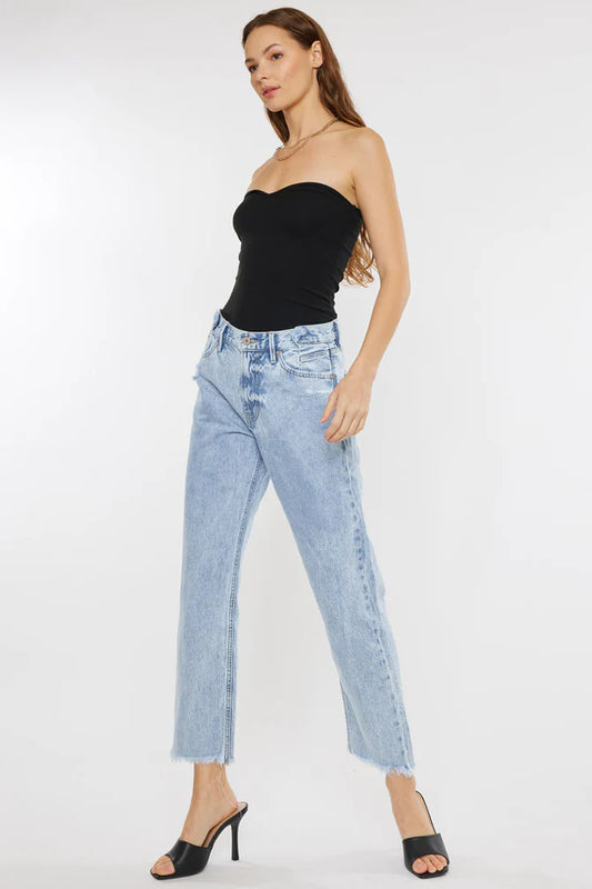 Meadow High Rise Straight Leg Jeans