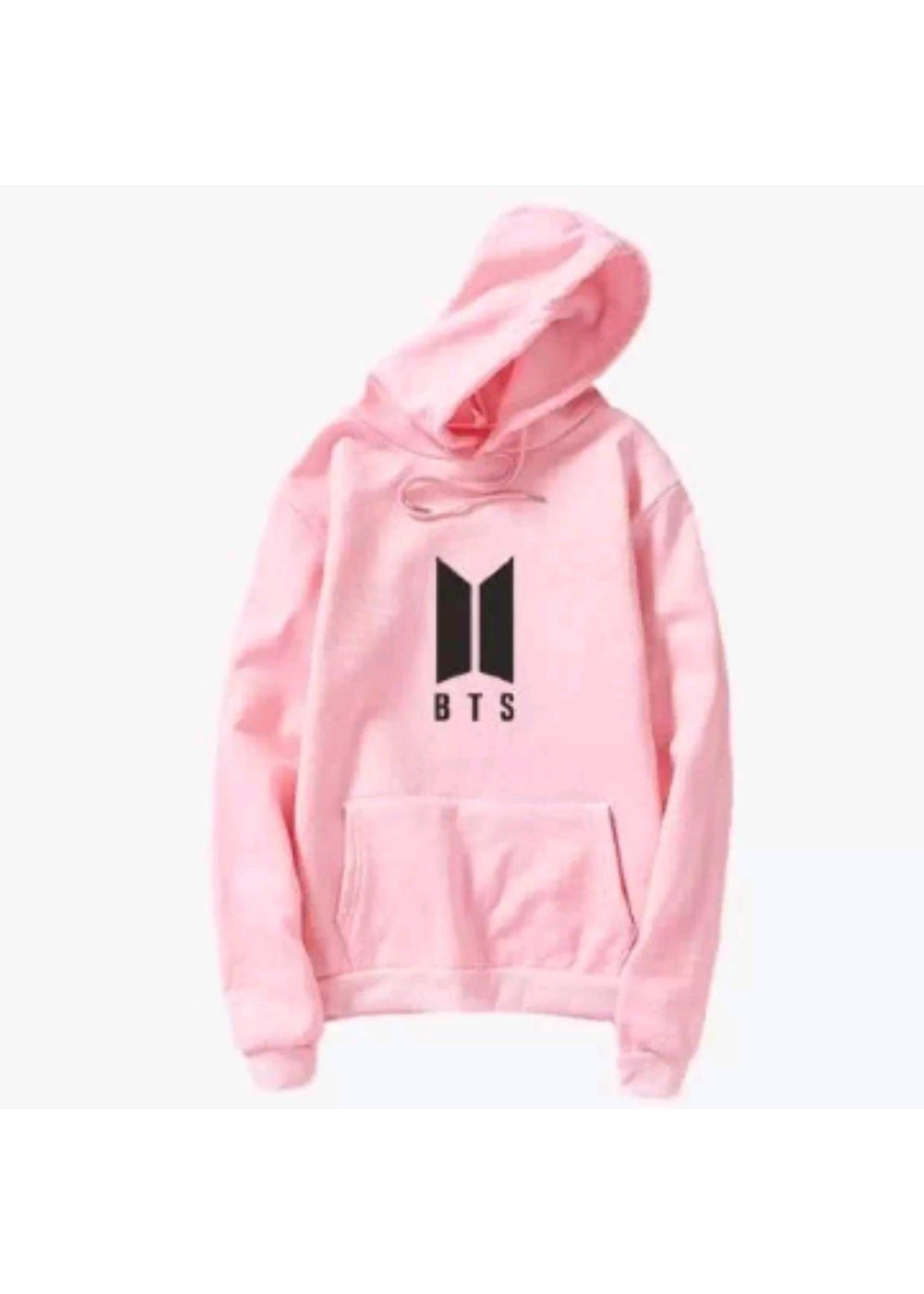 Pink BTS Pullover Hoodie For Women