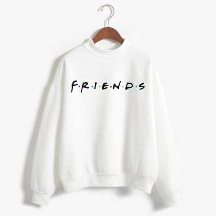 Friends Sweatshirt 692 - AceCart Warm Hooded Sweatshirt in White