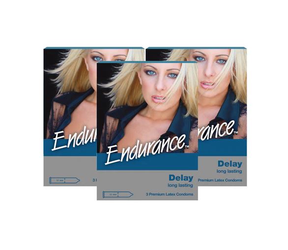 Endurance™ Delay Long Lasting Condoms 3's [BUNDLE OF 3 BOXES]