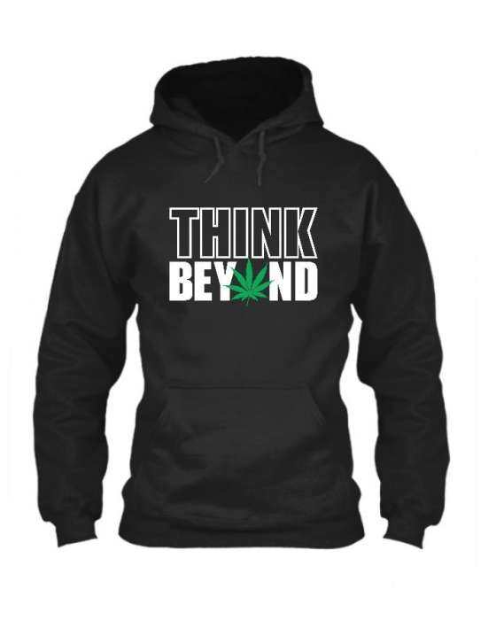 Black think beyound hoodie for womens both - AceCart Warm Hooded Sweatshirt in Black