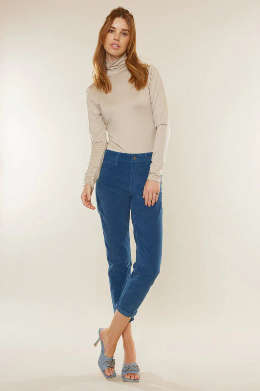 Leah High Rise Corduroy Mom Jeans