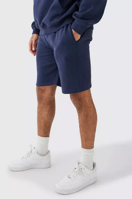 LOOSE FIT BLUE JERSEY SHORT