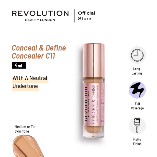 Makeup Revolution London - Conceal and Define Concealer C11 - AceCart