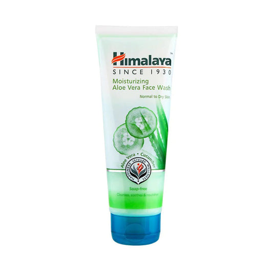 Himalaya Moisturizing Aloe Vera face wash - 100ml -  Front View