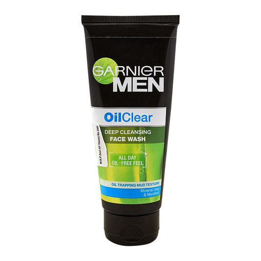 Garnier Men Oil Clear Deep Cleansing Face Wash - 100 Ml -  Front View