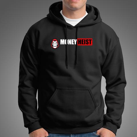 Black Money Heist Fleece Winter hoodie for Men