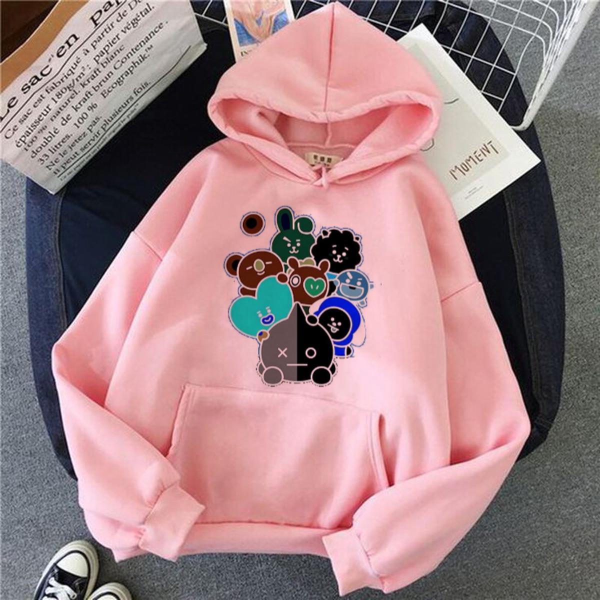 BT21 K-Pop BTS ARMY Hoodie Jacket Customized High Quality BTS Hoodie