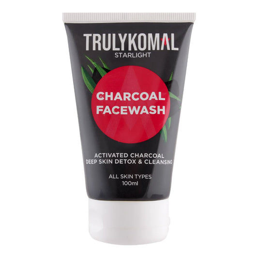 Truly Komal Charcoal Face Wash  All Skin Types  100ml -  Front View