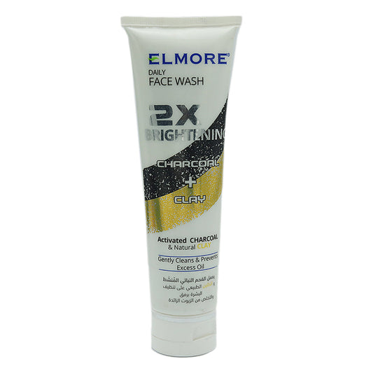 Elmore Face Wash 2X Charcoal&Clay 100Ml -  Front View