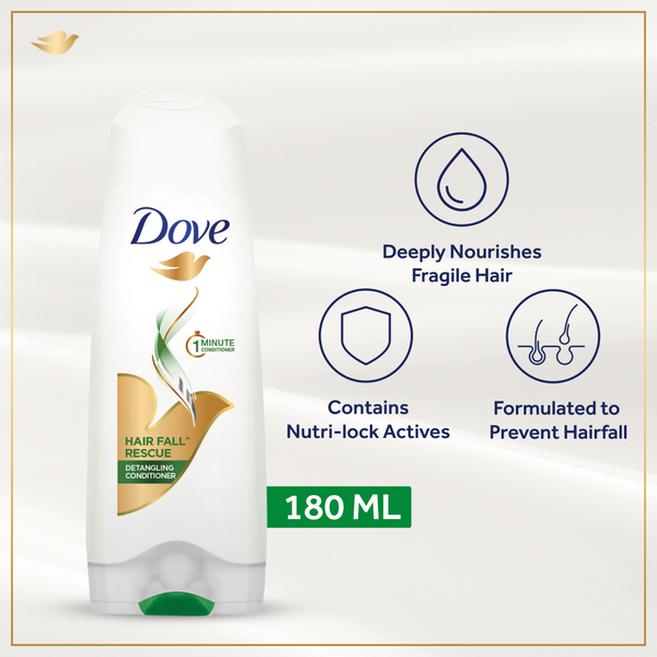 Dove Conditioner Hairfall Rescue - 180Ml - Front View